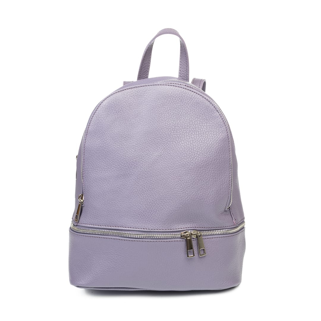 Rucsac damă din piele naturala mov Suede