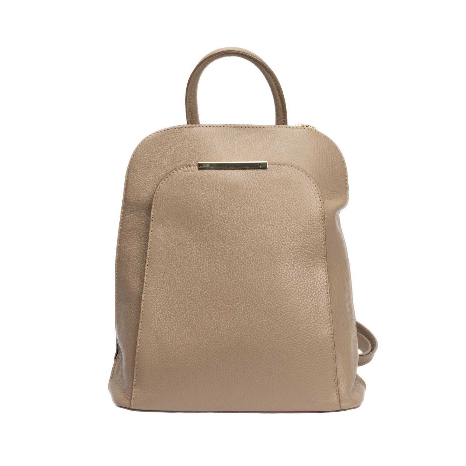 Rucsac damă din piele naturala taupe Odette