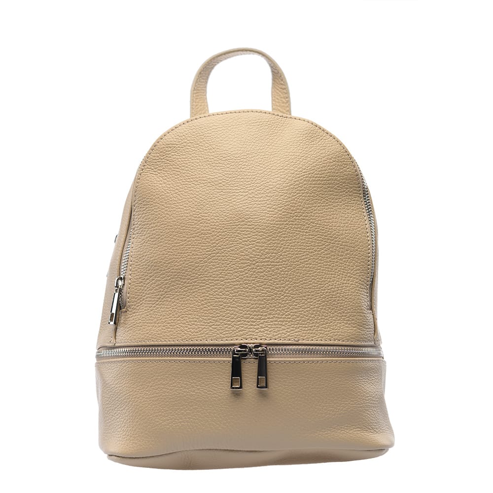 Rucsac damă din piele naturala taupe Suede