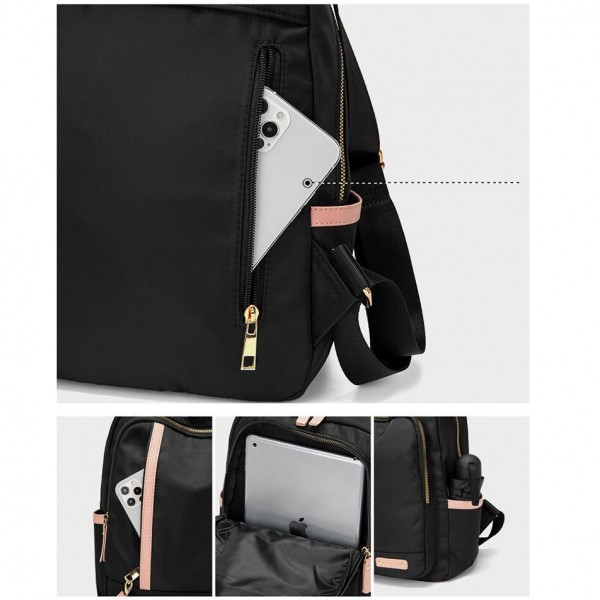 Rucsac dama, E-LY GT404, model negru - poza 4