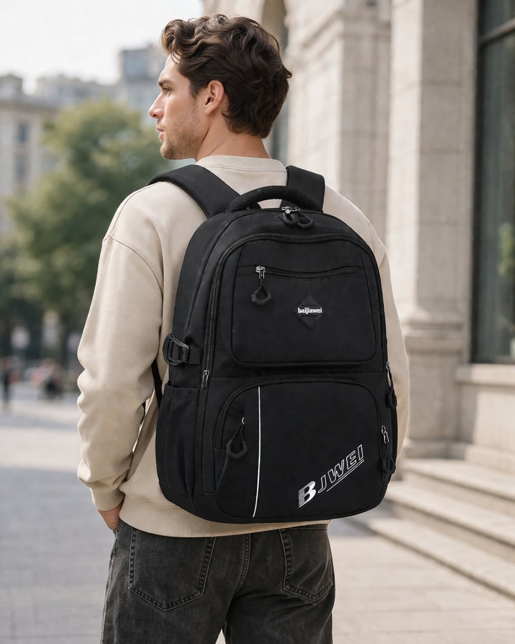 Rucsac dama, Esana GT2037, Negru - poza 2