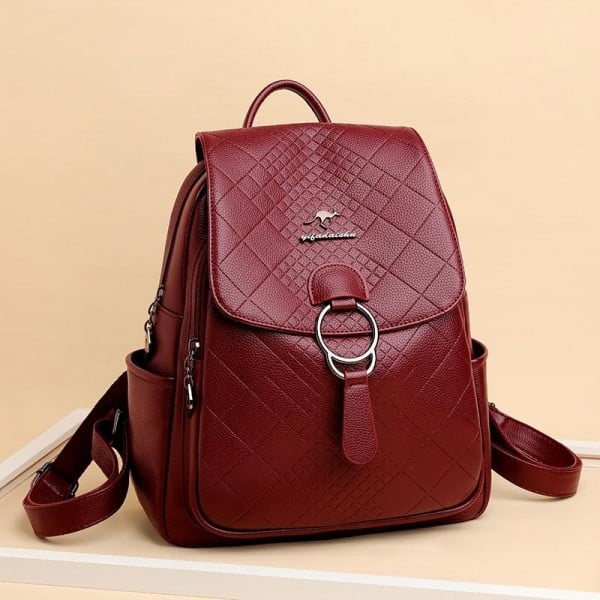 Rucsac dama, Greta GT742, bordo - poza 4