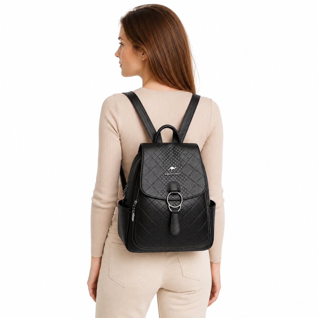 Rucsac dama, Greta GT743, negru - poza 2