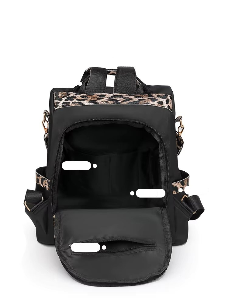 Rucsac dama, Iulissa GT3764, antifurt, Negru - poza 4