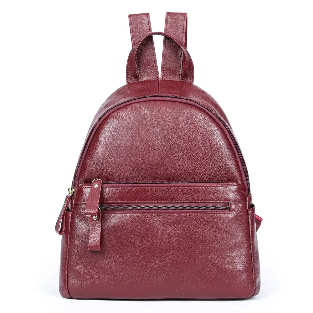 Rucsac dama, Lotus GT3069, piele naturala, Bordo - poza 1
