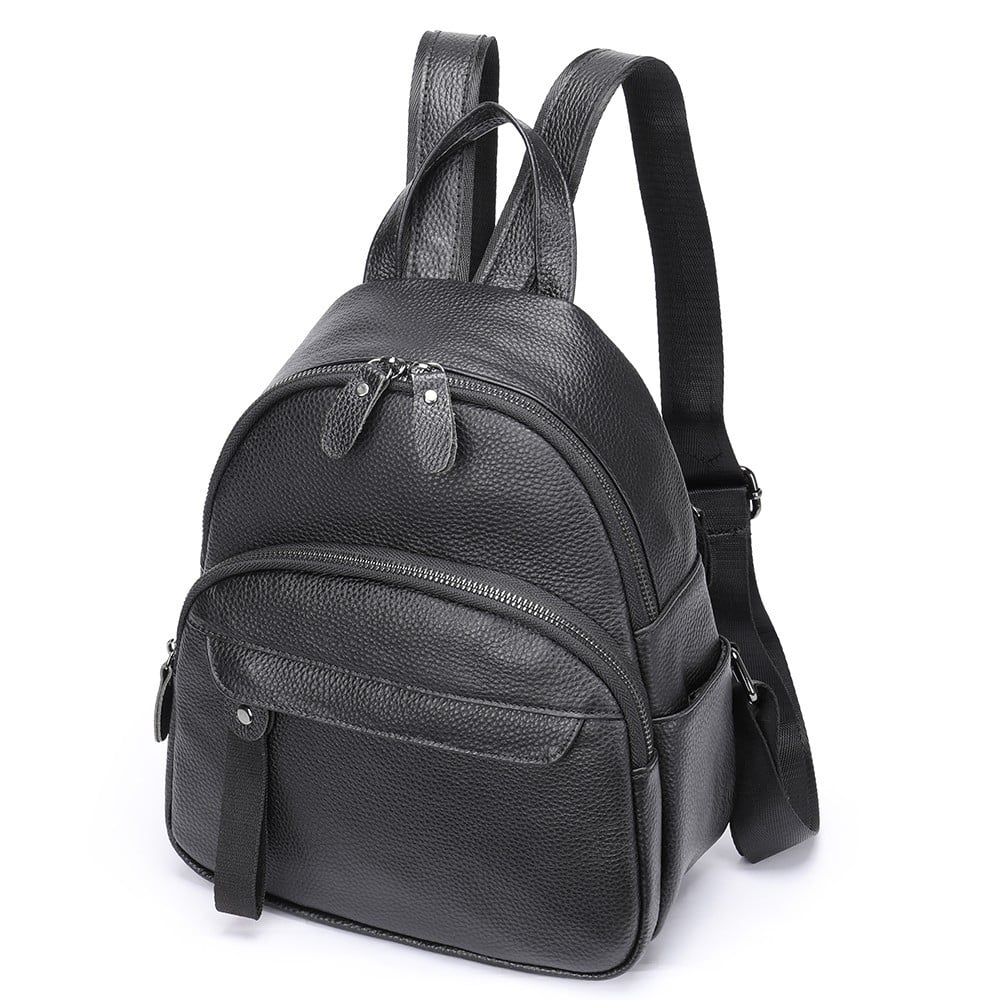 Rucsac dama, Nylay GT1521, piele naturala, model negru - poza 3