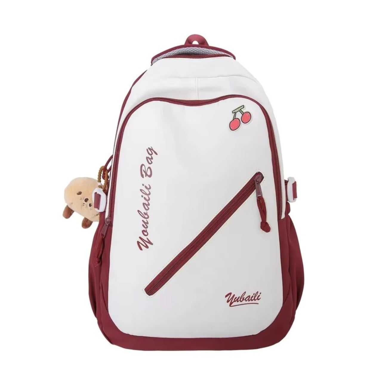Rucsac dama, Ysoria GT3689, Alb/Rosu