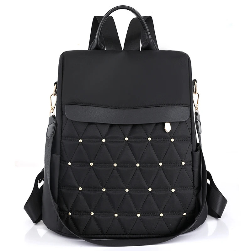 Rucsac de dama, Cleodora GT2615, antifurt, Negru - poza 1