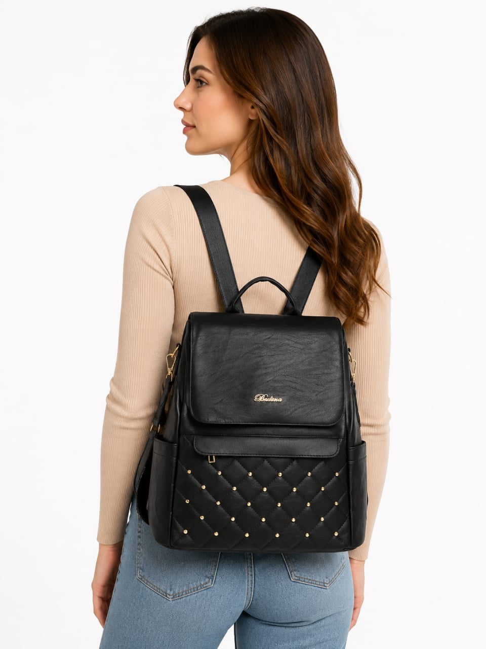Rucsac de dama, Elanor GT2636, antifurt, Negru - poza 2