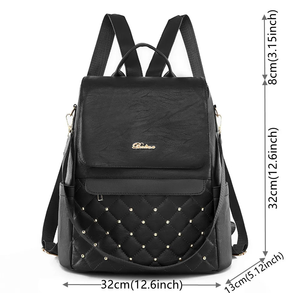 Rucsac de dama, Elanor GT2636, antifurt, Negru - poza 5