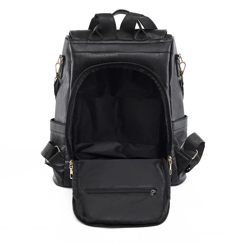 Rucsac de dama, Elanor GT2637, antifurt, Crem - poza 3