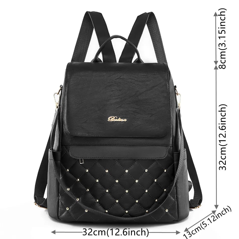 Rucsac de dama, Elanor GT2637, antifurt, Crem - poza 4