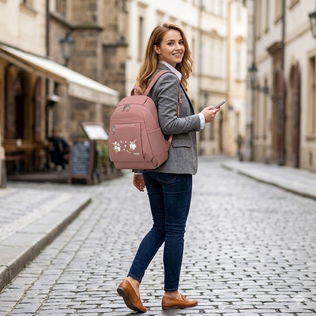 Rucsac de dama, Elowen GT2722, Roz - poza 2