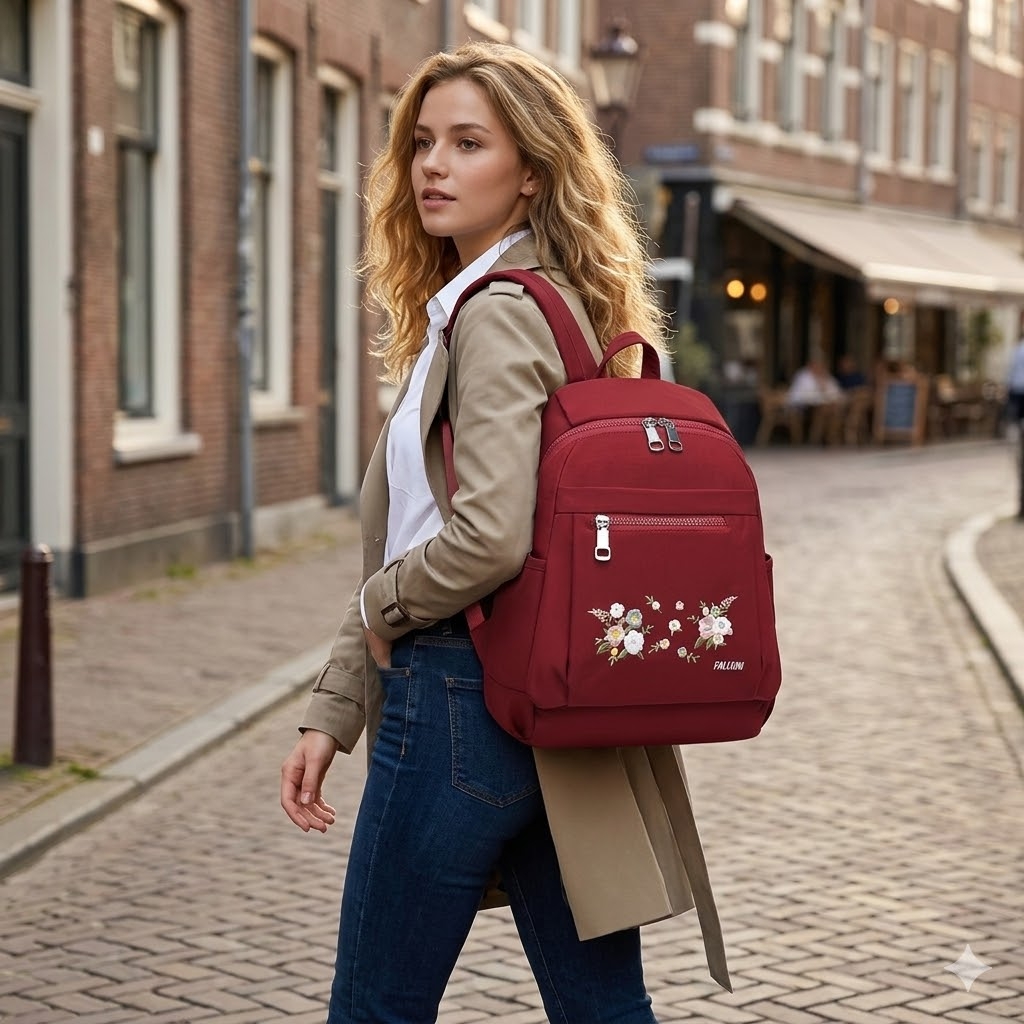 Rucsac de dama, Elowen GT2725, Rosu - poza 2