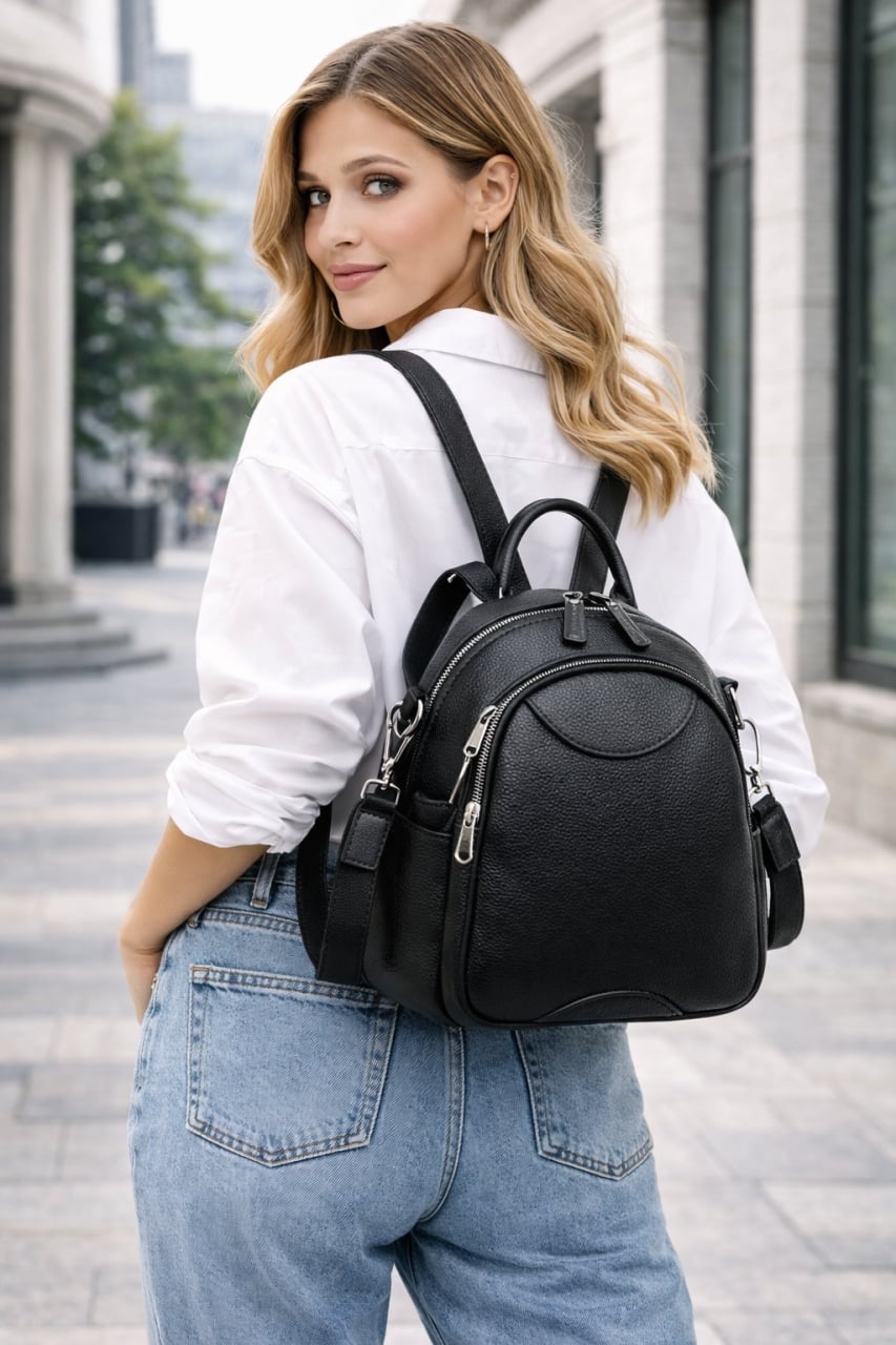 Rucsac de dama, Zephyrine GT2856, Negru - poza 2