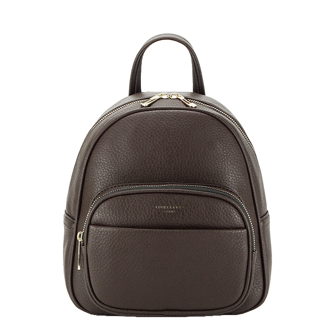 Rucsac mediu, 7000-2 18, 25x22x10 cm, Maro inchis