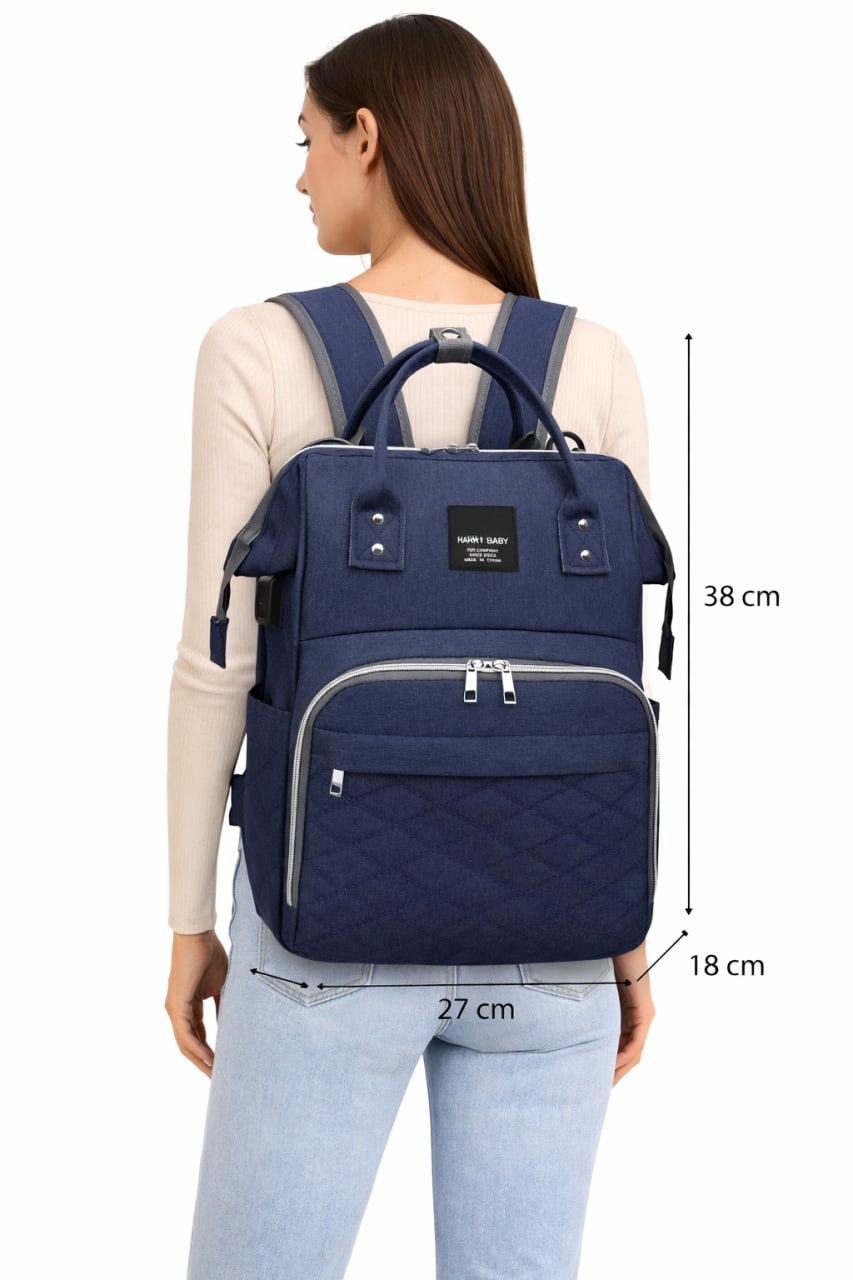 Rucsac multifunctional pentru mamici, Mavina GT3694, Albastru - poza 2