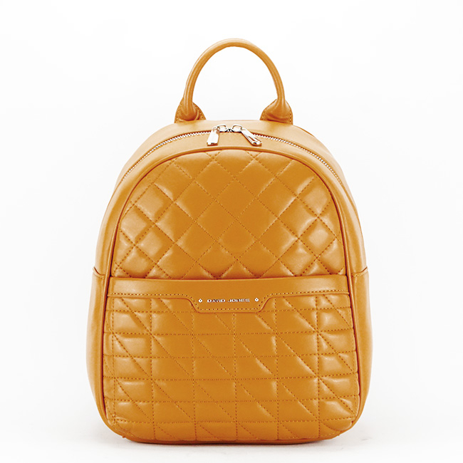 Rucsac mustar inchis cu imprimeu 6824-2 119