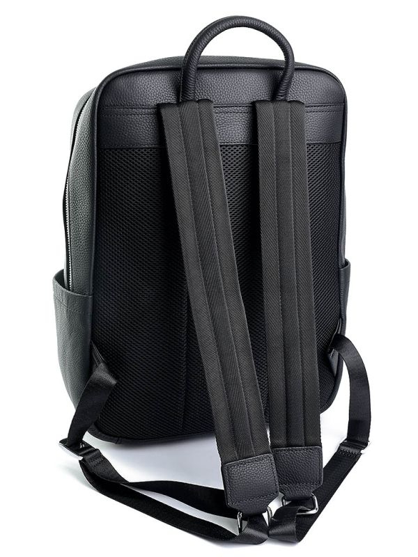 Rucsac pentru barbati, 23131, piele naturala, Negru - poza 2
