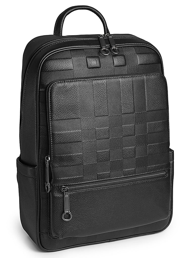 Rucsac pentru barbati, 30029-3, piele naturala, Negru - poza 1