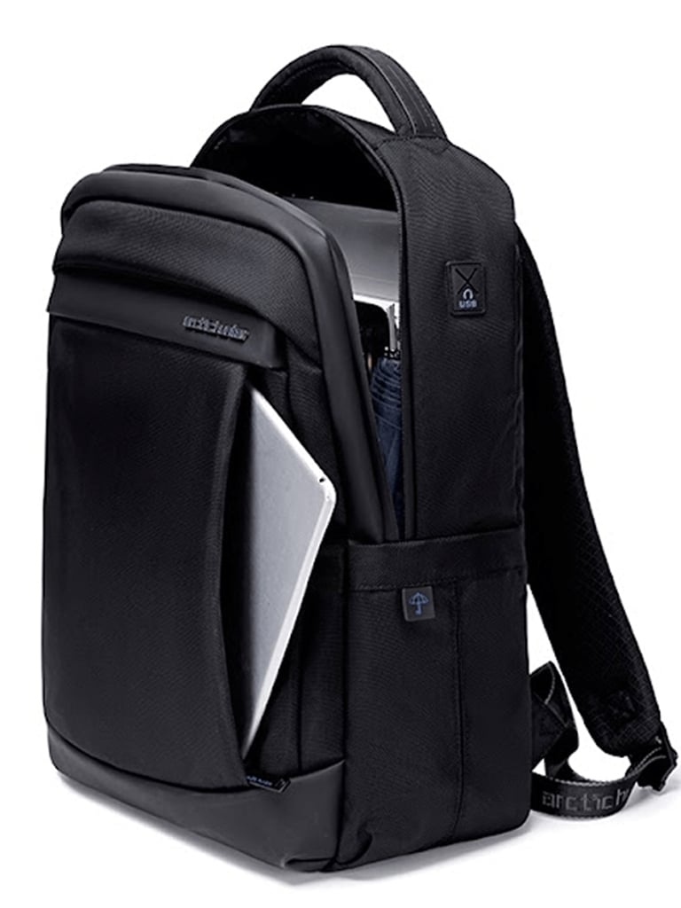 Rucsac pentru barbati, B00478, port USB, Negru - poza 5