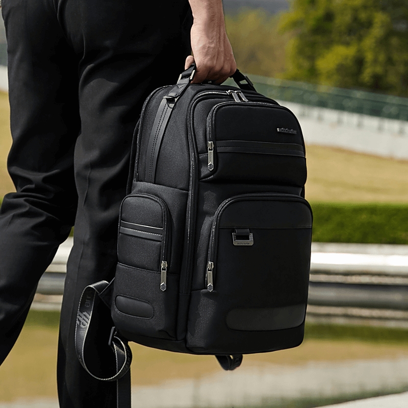 Rucsac pentru barbati, B00492-1, model urban, Negru - poza 5