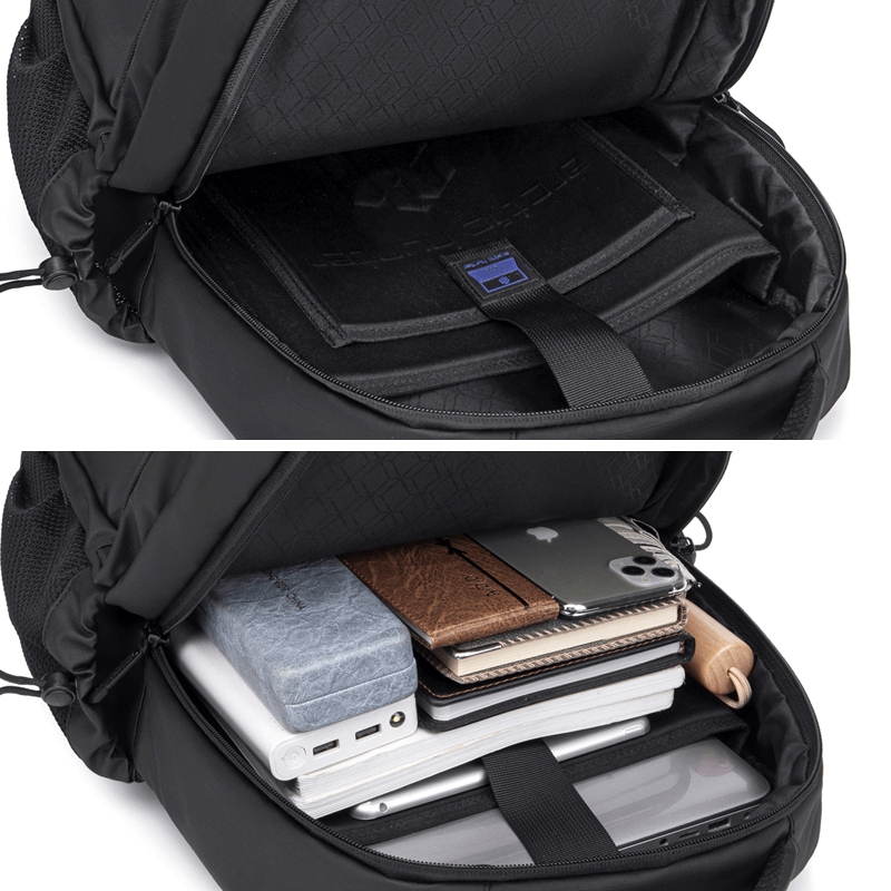 Rucsac pentru barbati, B00534, model urban, Negru - poza 3