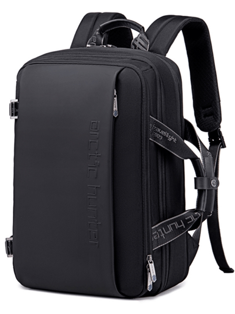 Rucsac pentru barbati, B00540, model urban, Negru - poza 3
