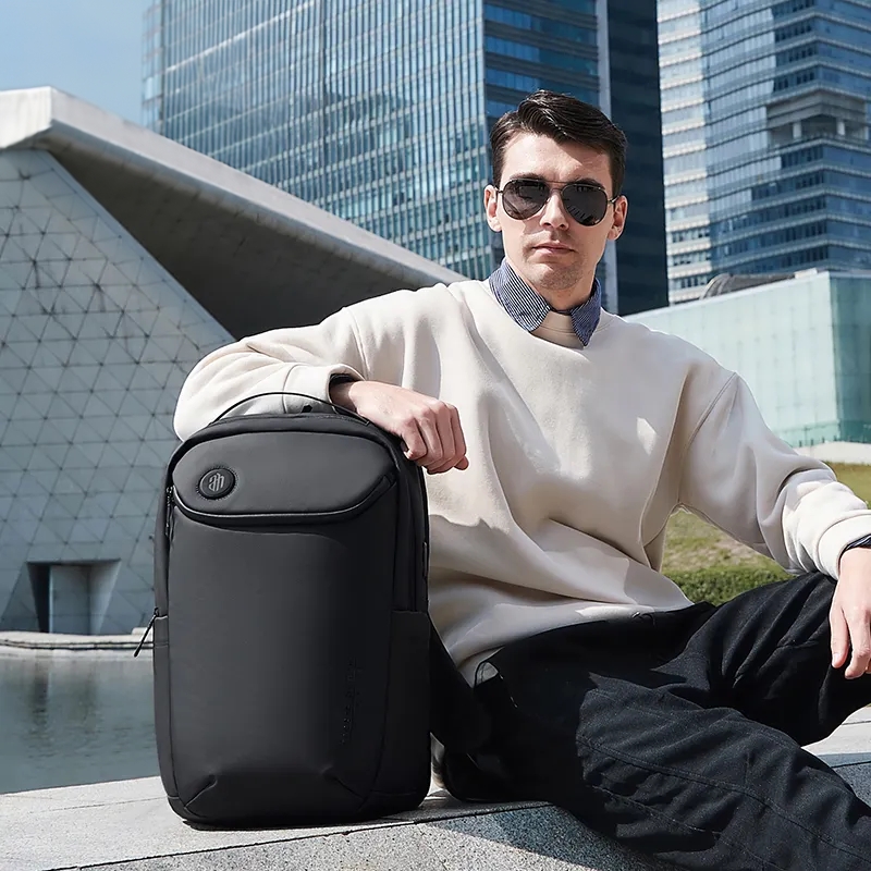 Rucsac pentru barbati, B00555, model urban, Negru - poza 2