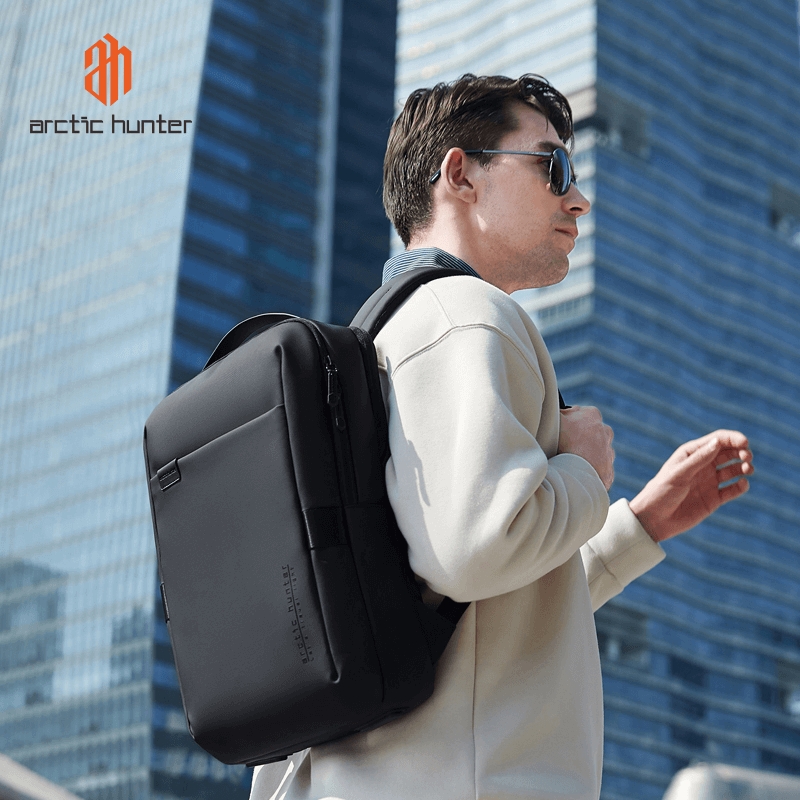 Rucsac pentru barbati, B00574, model urban, Negru - poza 2