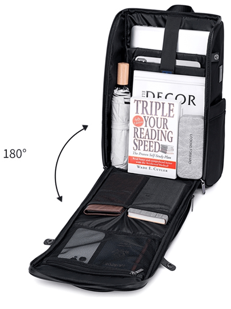 Rucsac pentru barbati, B00675, model urban, Negru - poza 2