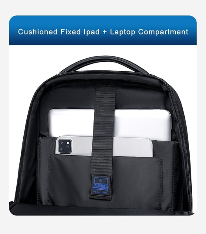 Rucsac pentru barbati, B00681, model urban, Albastru - poza 4