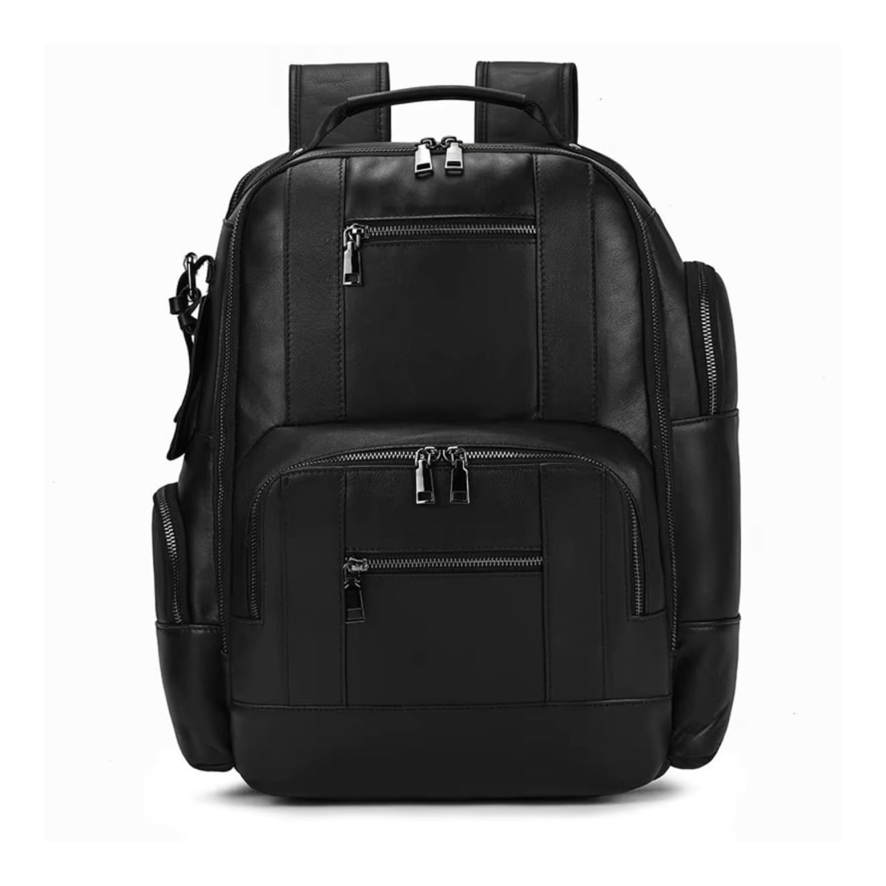 Rucsac pentru barbati, Eiran GT3332, piele naturala, Negru - poza 1