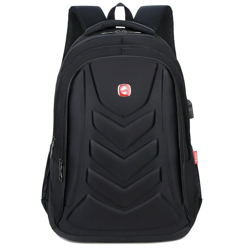 Rucsac pentru barbati Jason GT1478, multifunctional, laptop, cu port USB, negru - poza 1