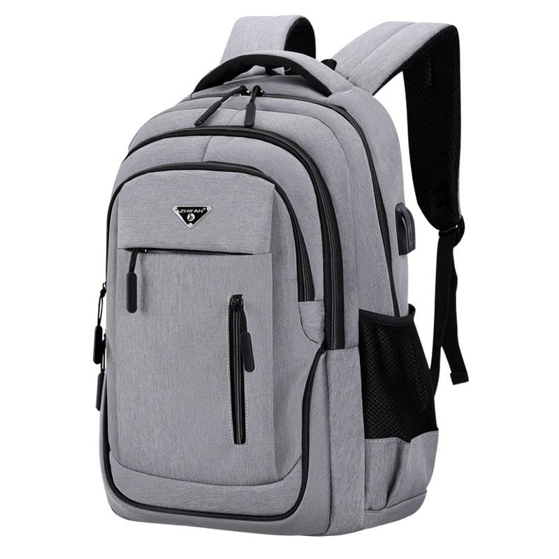 Rucsac pentru barbati Jenson GT1480, port USB, gri - poza 1