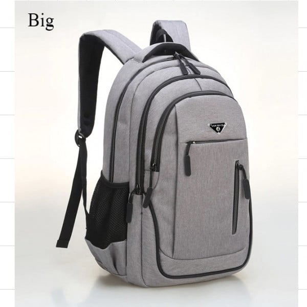 Rucsac pentru barbati Jenson GT1480, port USB, gri - poza 4