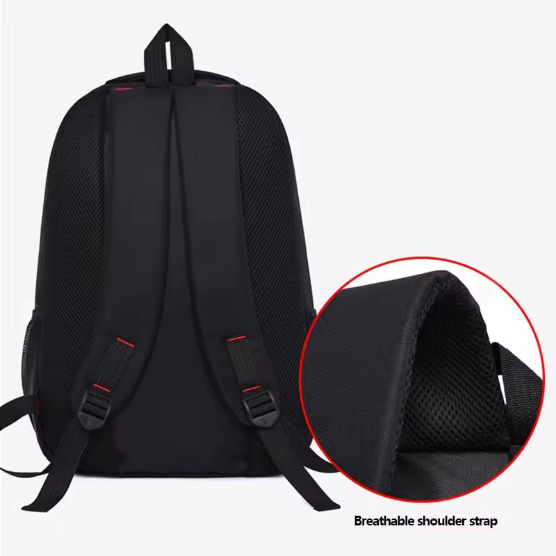 Rucsac pentru barbati, Leontis GT3212, Rosu/Negru - poza 3
