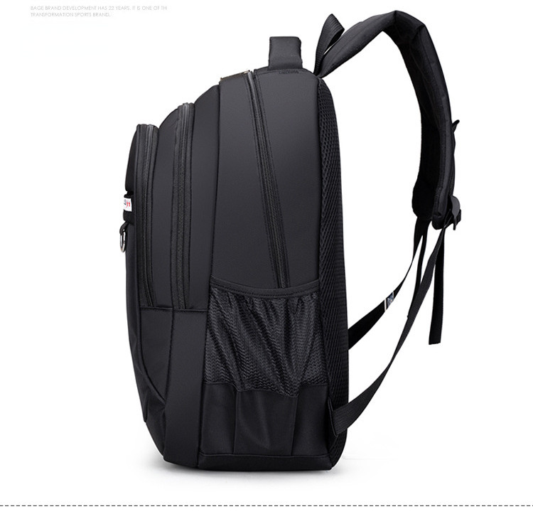Rucsac pentru barbati, Louis GT2140, Negru/Albastru - poza 4