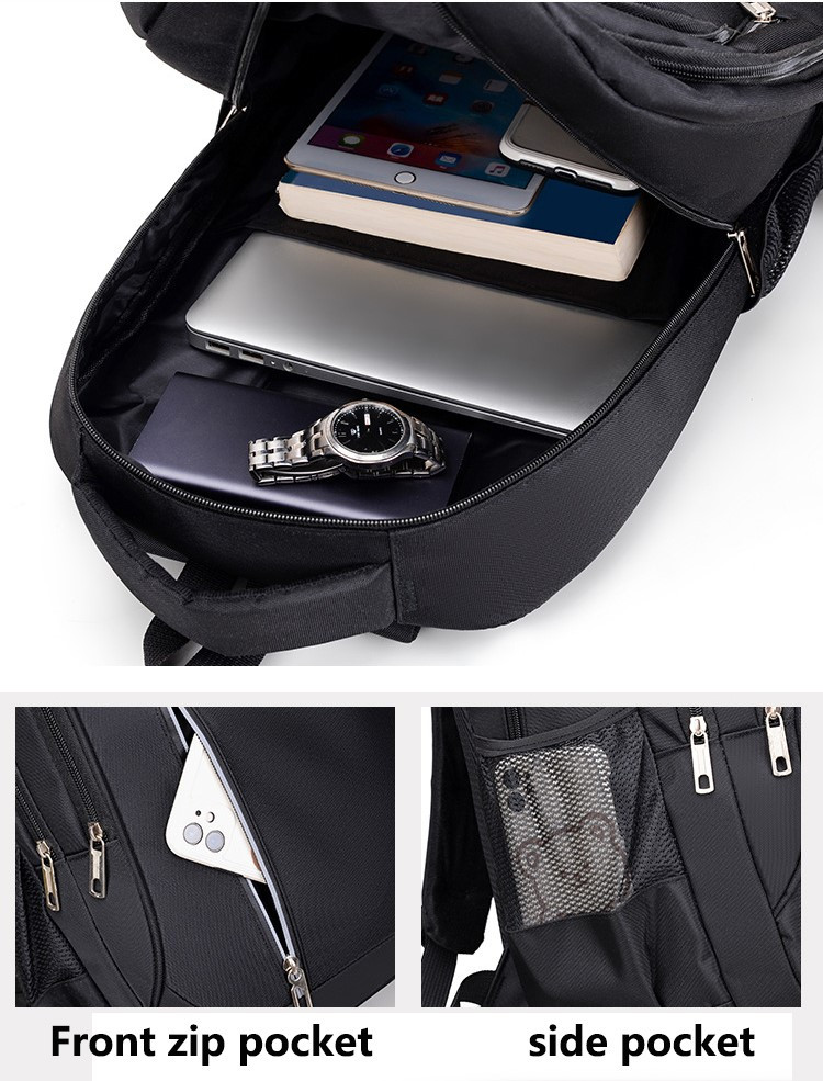 Rucsac pentru barbati, Louis GT2140, Negru/Albastru - poza 5