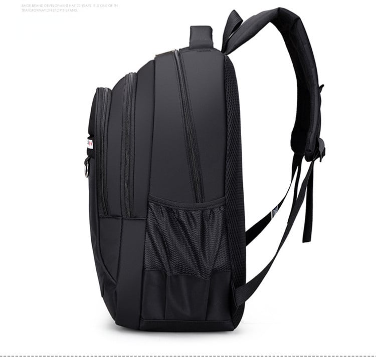 Rucsac pentru barbati, Louis GT2141, Negru/Portocaliu - poza 4