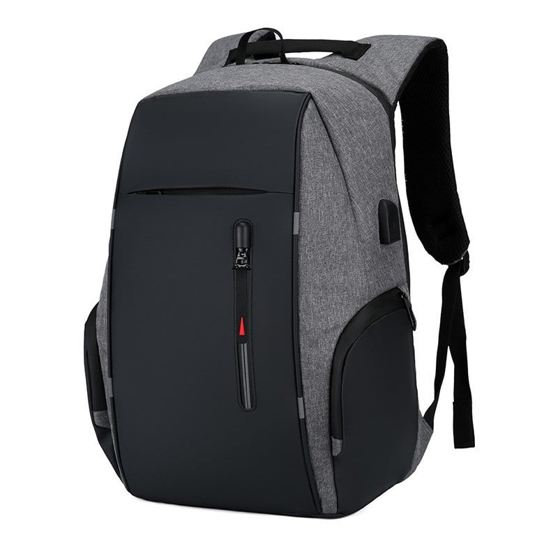 Rucsac pentru barbati Matteo GT1477, multifunctional, laptop, cu port USB, gri - poza 1