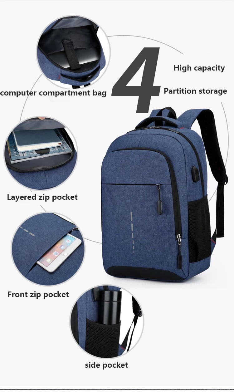 Rucsac pentru barbati, Rafael GT2143, Albastru - poza 4