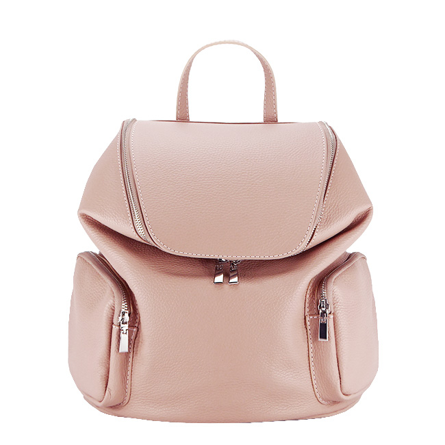 Rucsac Premium mare din piele naturala fabricat in Italia 8961 122 Roz