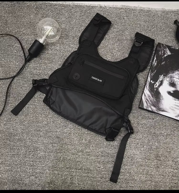 Rucsac tip vesta unisex, Zevikar GT3760, Negru - poza 1