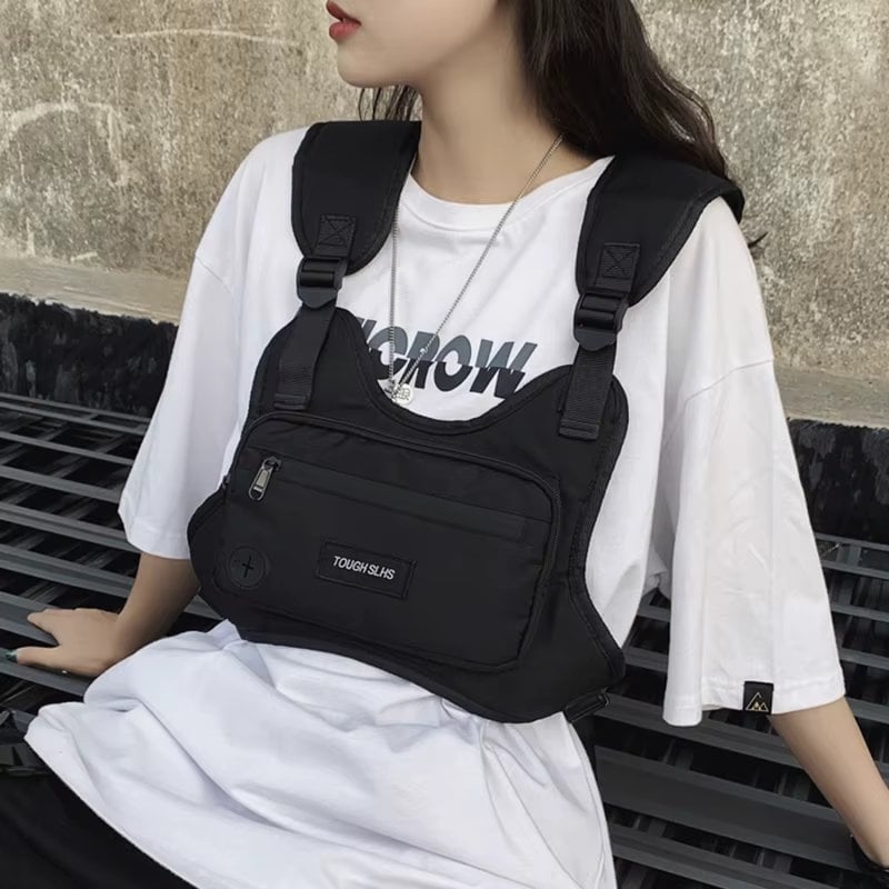 Rucsac tip vesta unisex, Zevikar GT3760, Negru - poza 3