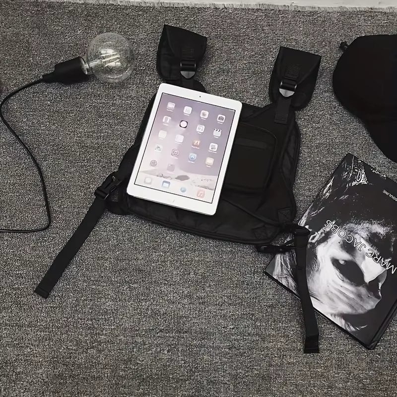 Rucsac tip vesta unisex, Zevikar GT3760, Negru - poza 5