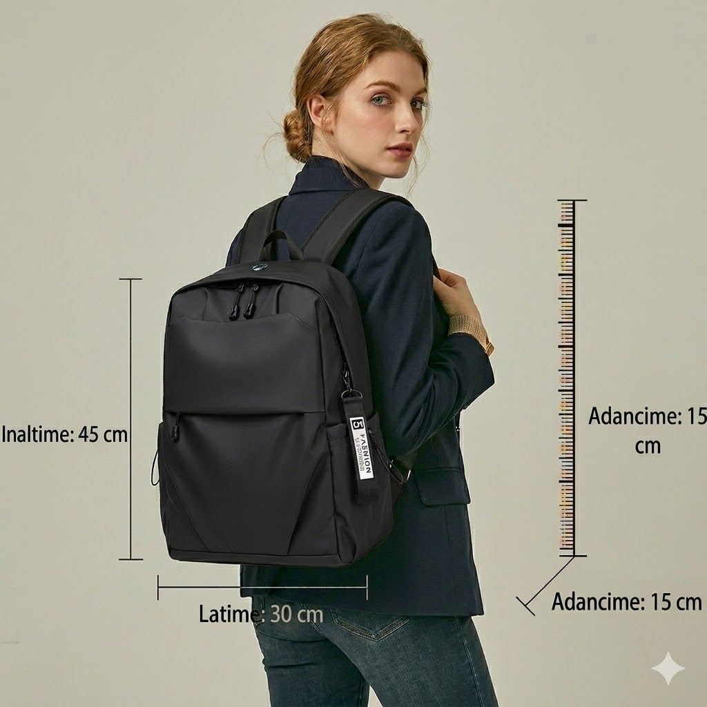 Rucsac unisex, Andreas GT2086, Negru - poza 2