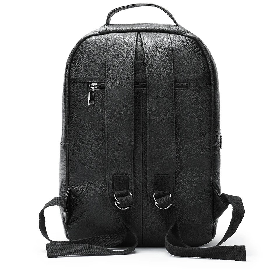 Rucsac unisex, Lazarus GT2735, piele naturala, Negru - poza 5