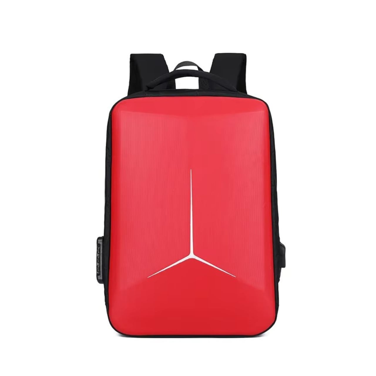 Rucsac unisex, Lorcan GT3749, port USB, Rosu - poza 1