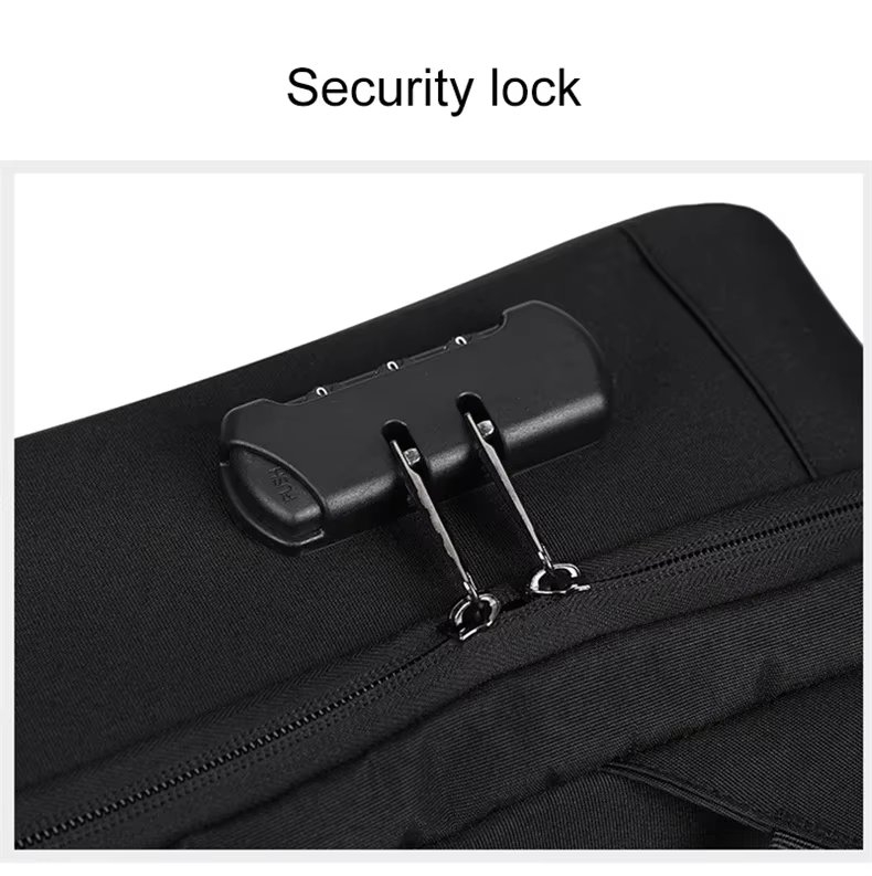 Rucsac unisex, Lorcan GT3751, port USB, Gri - poza 5